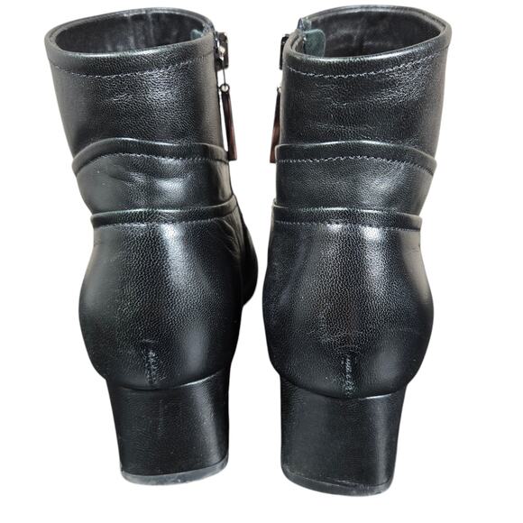 Beautifeel Lady Ankle Boots Womens US 6-6.5 EU 37 Black Leather Soft Patchwork - Picture 7 of 12